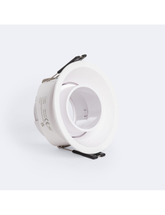 Collerette Downlight Conique Orientable Faible UGR pour Ampoule LED GU10 / GU5.3 Coupe Ø85 mm Suefix Collerette Downlight Conique Orientable Faible UGR pour Ampoule LED GU10 / GU5.3 Coupe Ø85 mm Suefix
