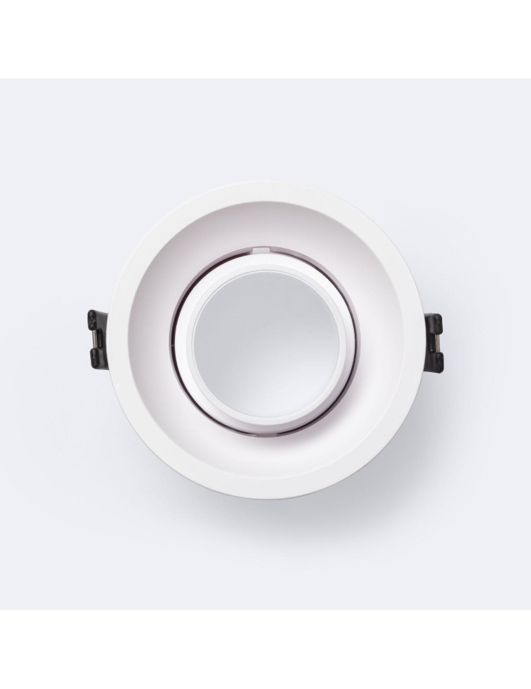 Collerette Downlight Conique Orientable Faible UGR pour Ampoule LED GU10 / GU5.3 Coupe Ø85 mm Suefix