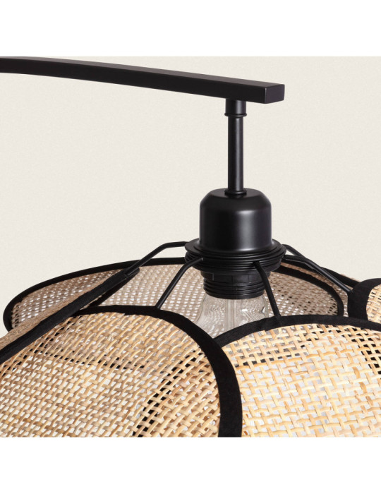 Lampadaire Rotin Arc Nirvana