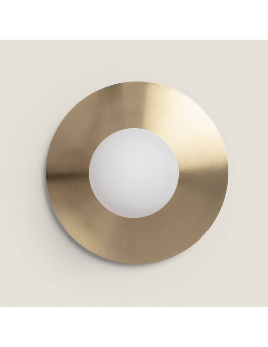 Plafonnier Métal et Verre Moonlight Brass