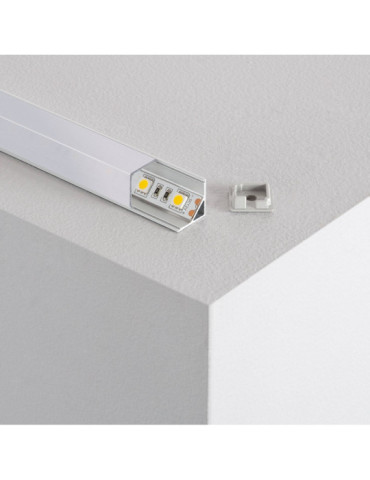 Profilé Aluminium Angle Triangulaire 2m pour Ruban LED jusqu'à 10mm