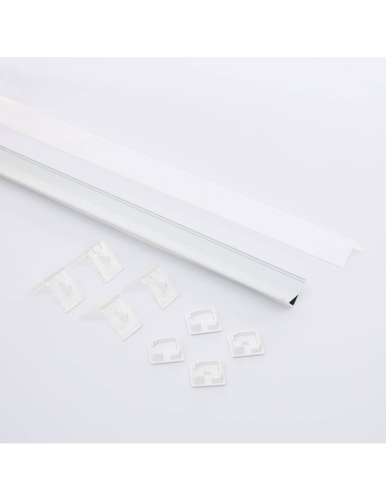 Profilé Aluminium Angle Triangulaire 2m pour Ruban LED jusqu'à 10mm