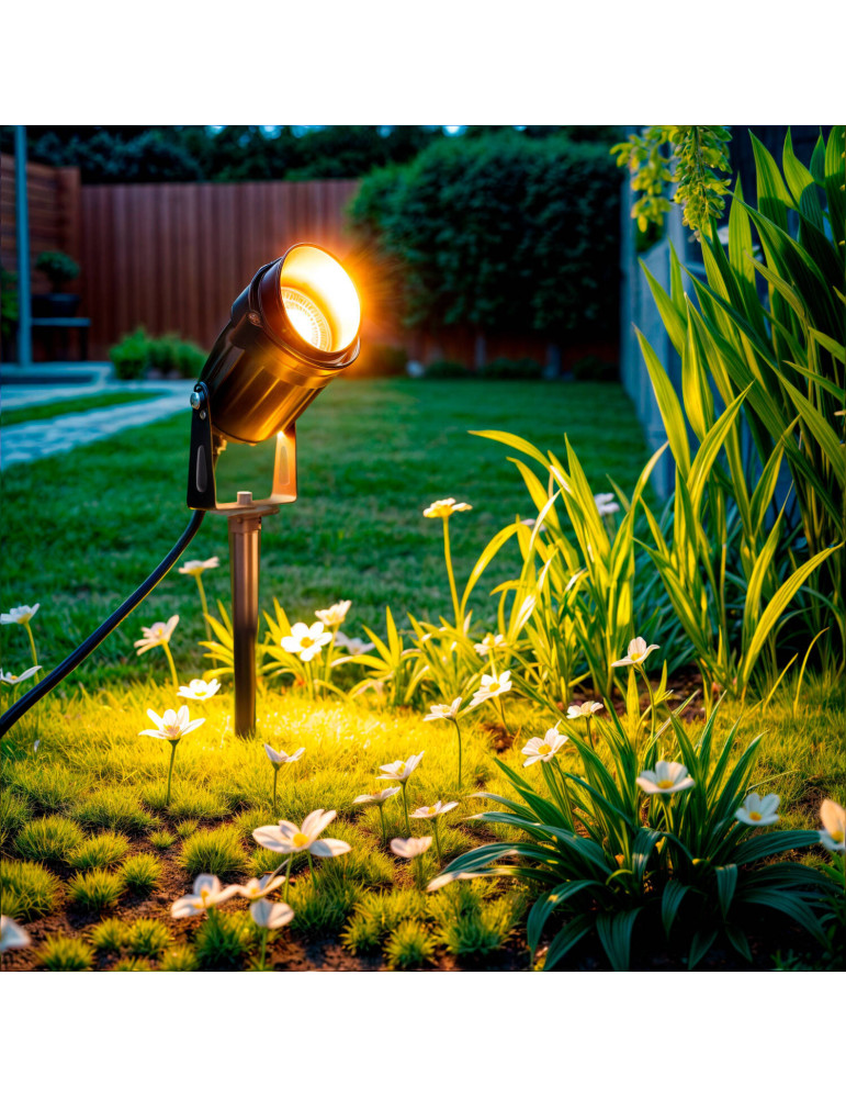 Spot LED Extérieur 7W Vetusta sur Piquet Spot LED Extérieur 7W Vetusta sur Piquet