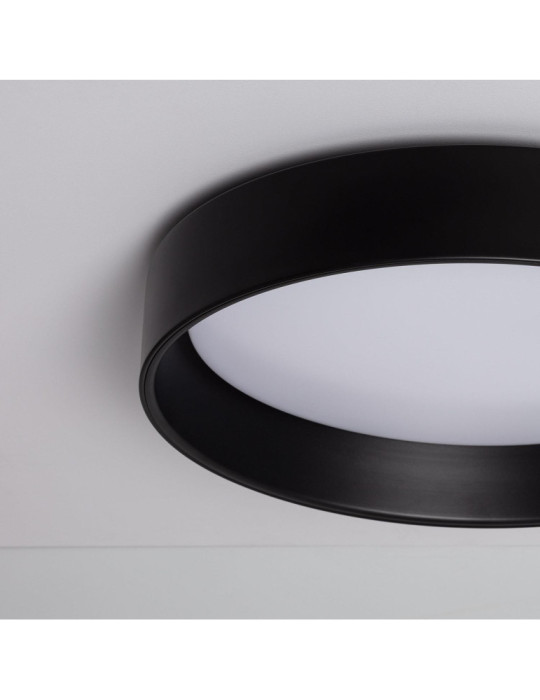 Plafonnier LED 20W Rond Ø450 mm Métal CCT Sélectionnable Noir Design