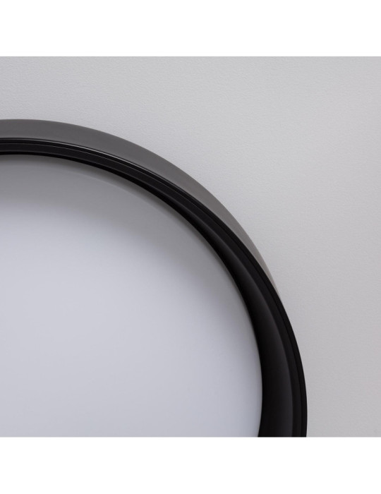 Plafonnier LED 20W Rond Ø450 mm Métal CCT Sélectionnable Noir Design