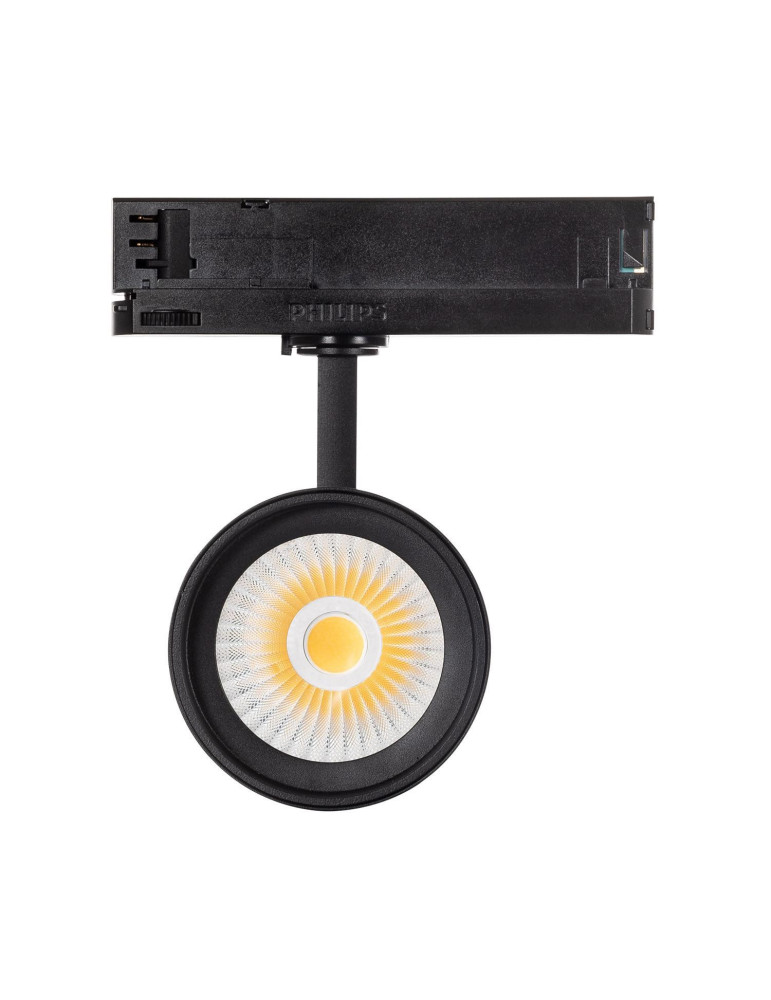 Spot LED sur Rail Triphasé 40W d'Angelo CCT PHILIPS Xitanium Noir