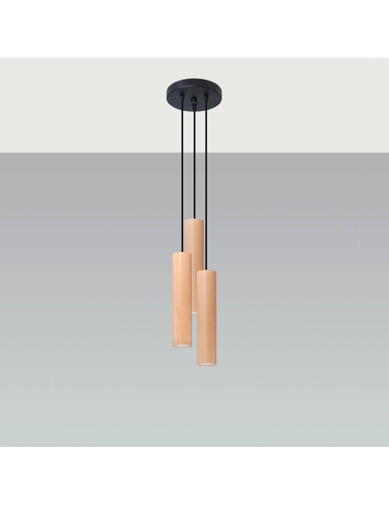 Suspension Bois Lino 3P  SOLLUX