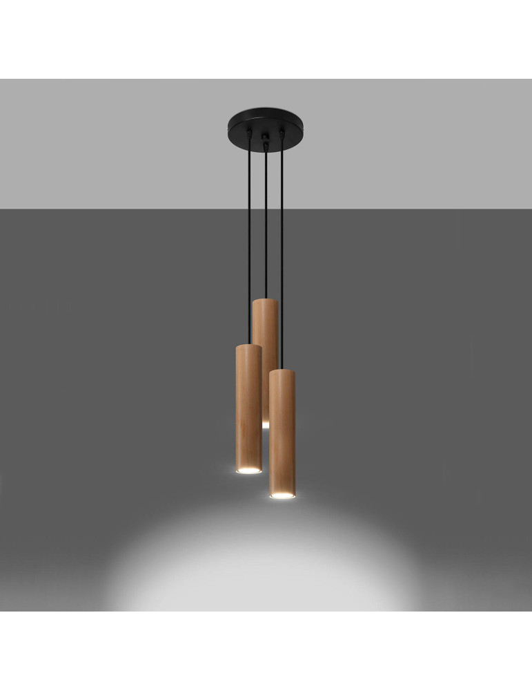 Suspension Bois Lino 3P  SOLLUX
