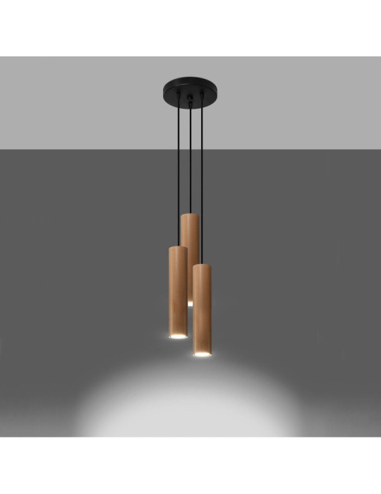 Suspension Bois Lino 3P  SOLLUX