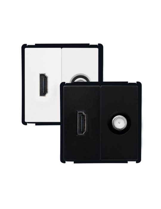 Prise HDMI + Satéllite Modern