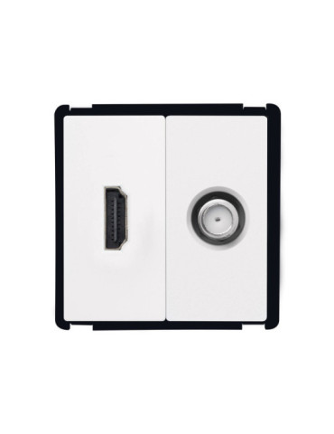 Prise HDMI + Satéllite Modern