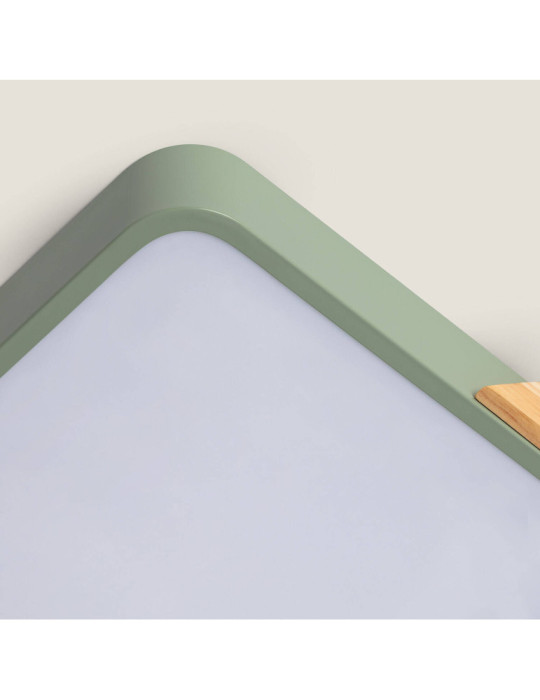 Plafonnier LED 18W Carré Bois 325x325 mm CCT Sélectionnable Semi-Dari