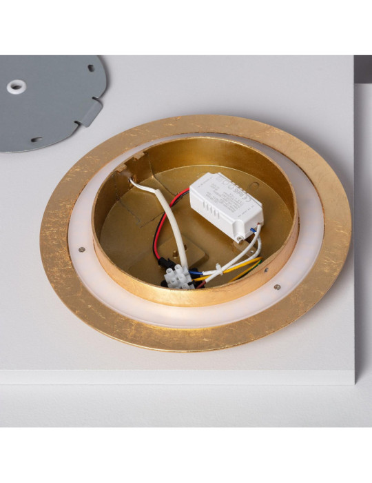 Applique Murale LED Aluminium Iris 18W Dorée