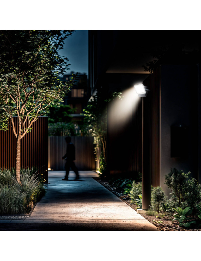 Projecteur LED Slim Crystal avec Détecteur de Présence PIR 20W