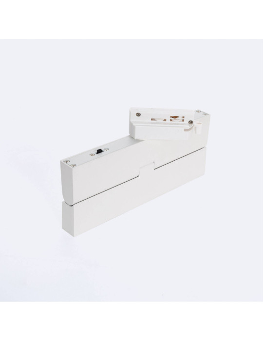 Spot Linéaire LED sur Rail Monophasé 12W CCT Dimmable Elegant Optic Blanc