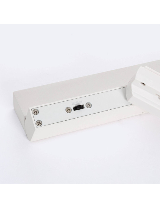 Spot Linéaire LED sur Rail Monophasé 12W CCT Dimmable Elegant Optic Blanc