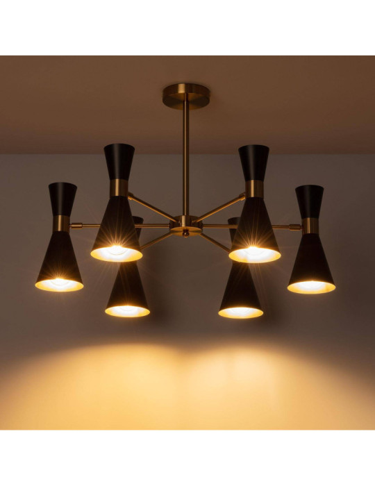 Plafonnier Aluminium 6 Spots Jigger