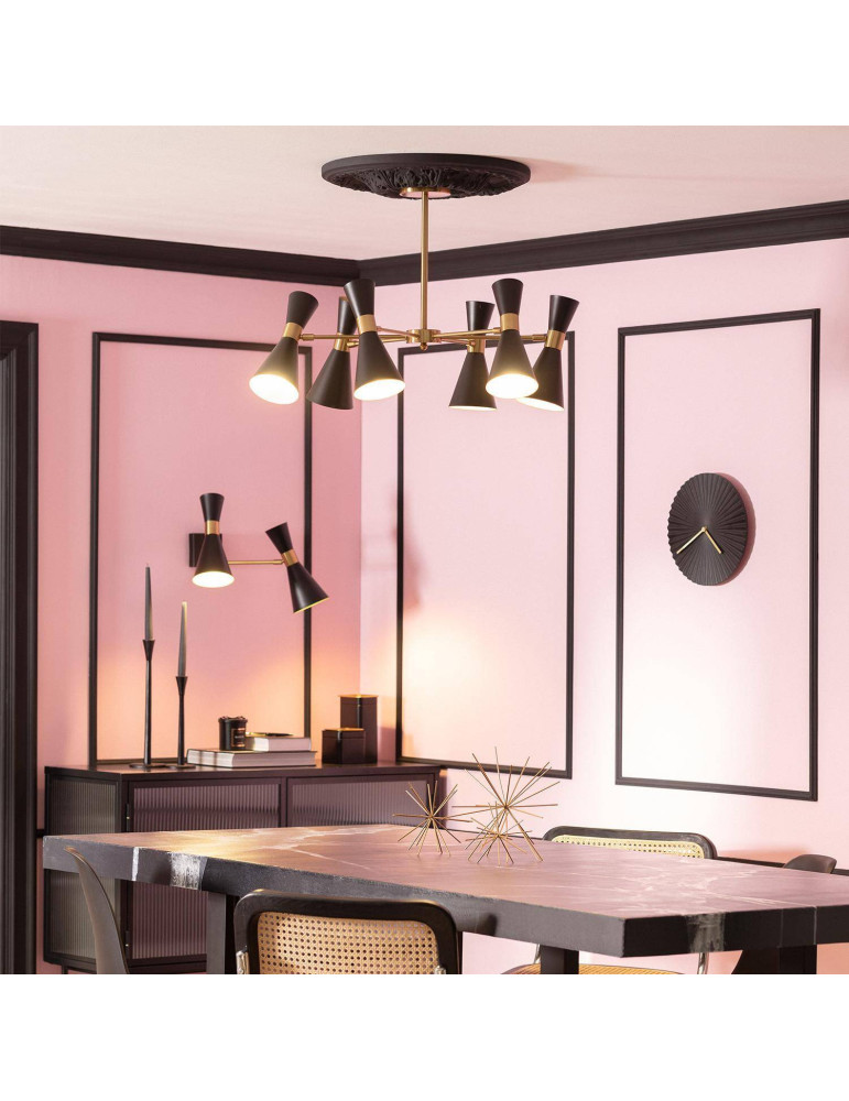 Plafonnier Aluminium 6 Spots Jigger