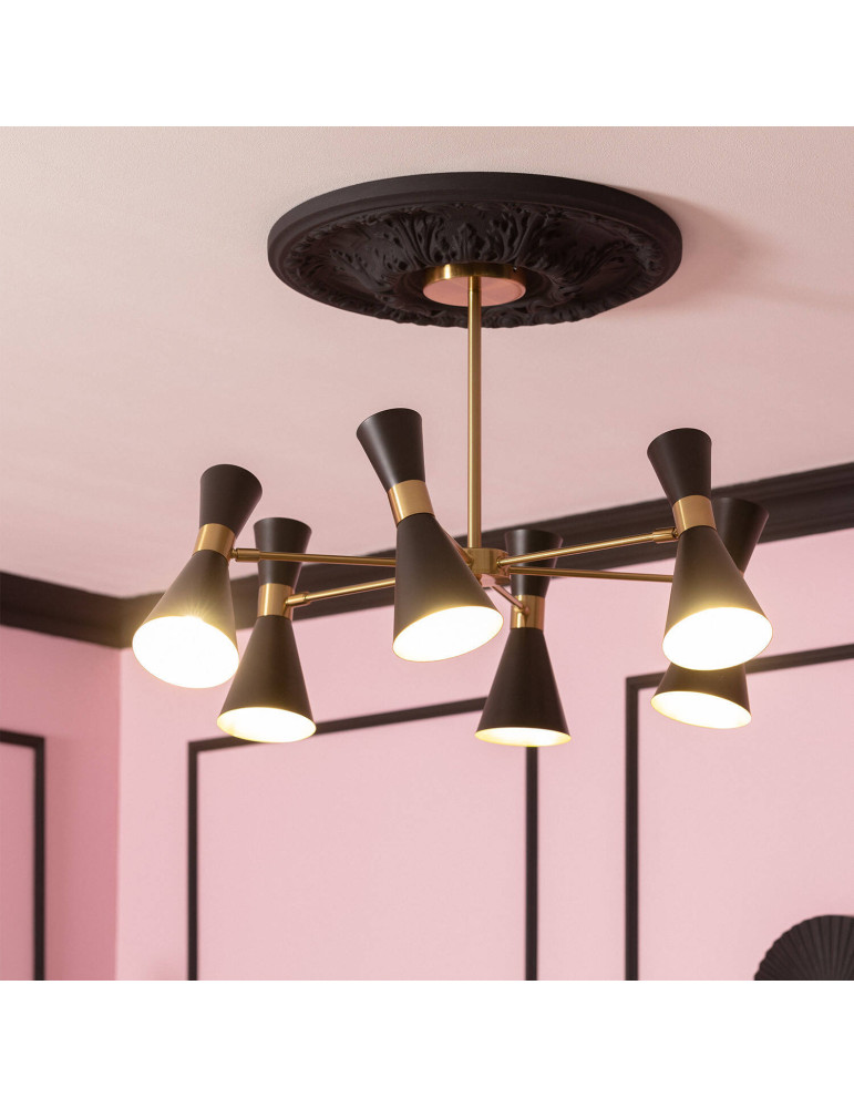 Plafonnier Aluminium 6 Spots Jigger