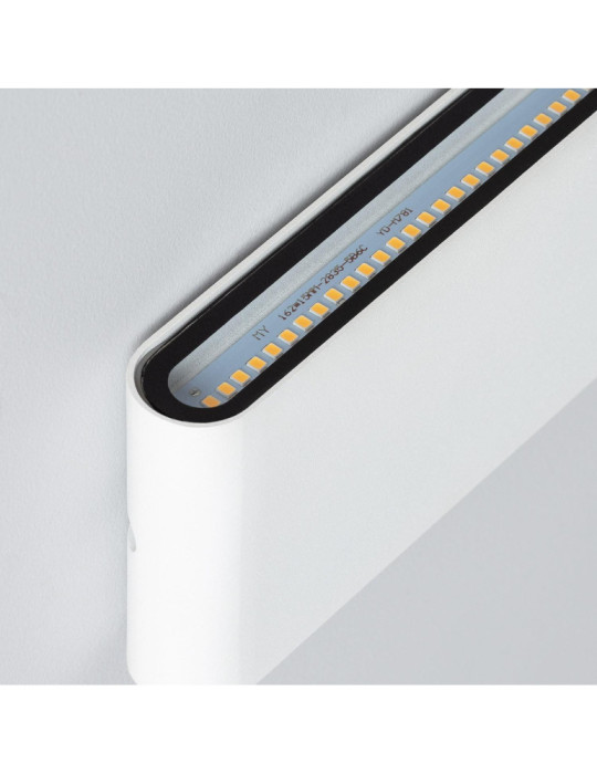 Applique Murale Extérieure  LED 12W Aluminium Rectangulaire Éclairage Double Face Blanche