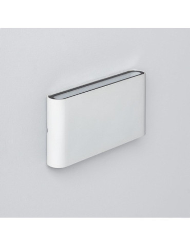 Applique Murale Extérieure  LED 12W Aluminium Rectangulaire Éclairage Double Face Blanche