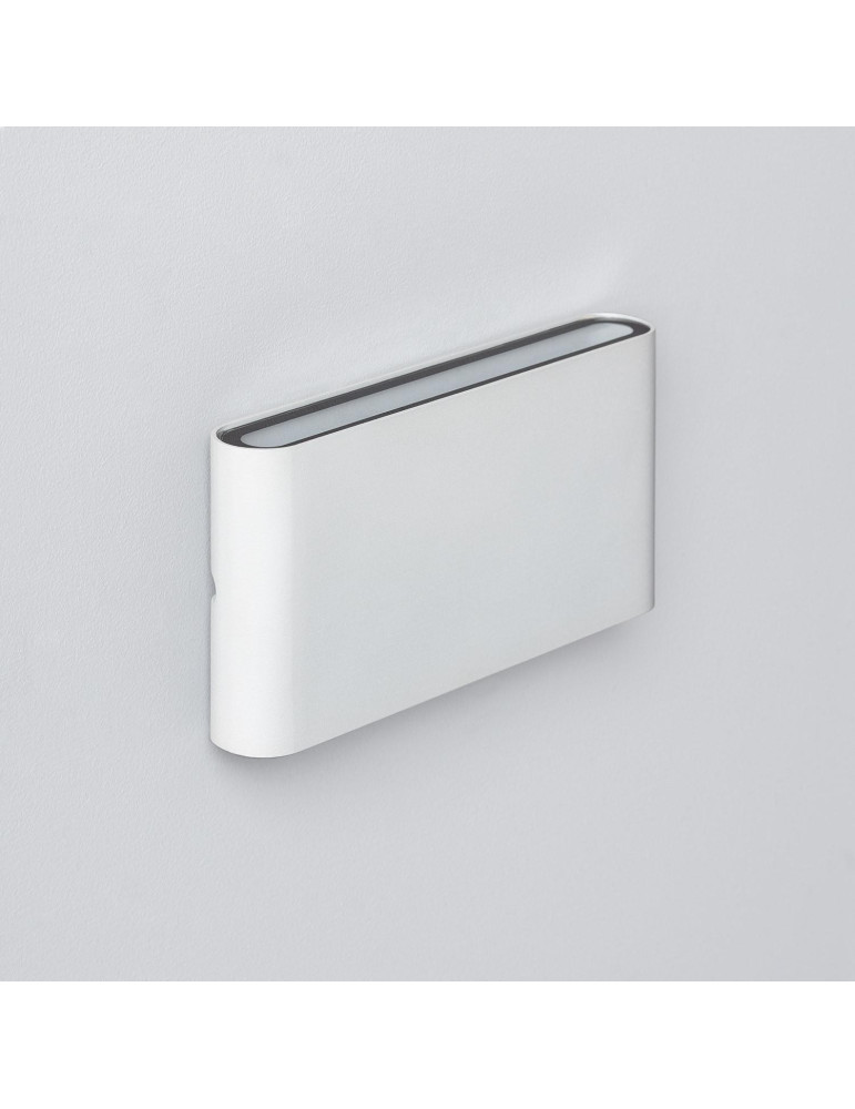 Applique Murale Extérieure  LED 12W Aluminium Rectangulaire Éclairage Double Face Blanche