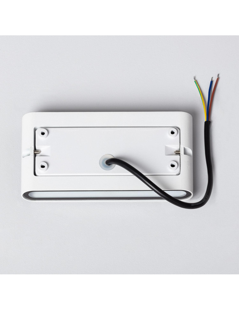 Applique Murale Extérieure  LED 12W Aluminium Rectangulaire Éclairage Double Face Blanche