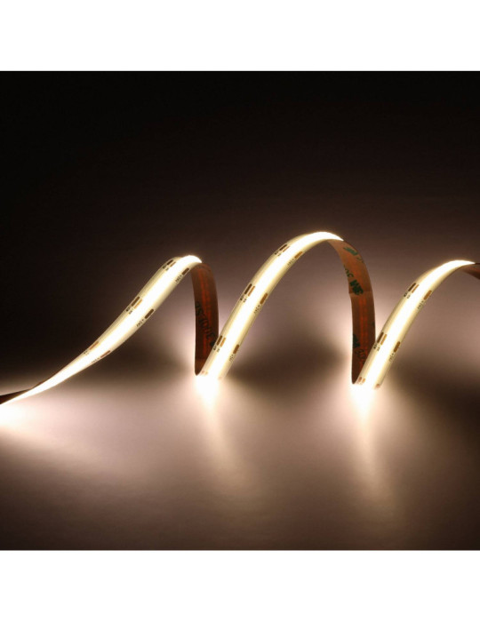 Ruban LED COB CCT 24V DC 560 LEDs/m 5m IP20 CRI90 Largeur 10mm Coupe 2