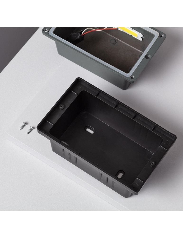 Balise LED Extérieure 3W Encastrable au Mur Mystic Grise