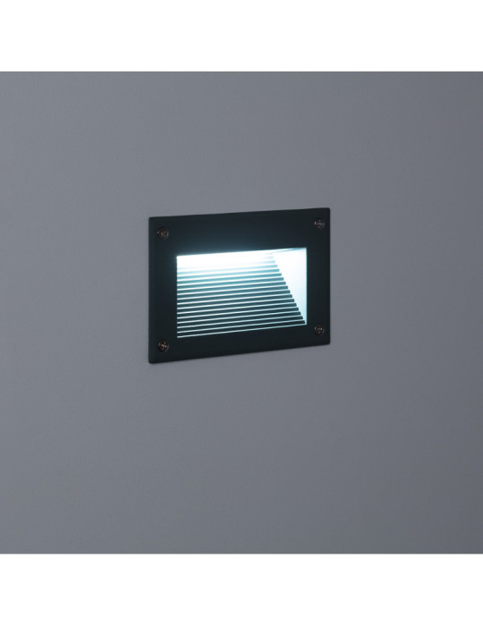 Balise LED Extérieure 3W Encastrable au Mur Mystic Grise