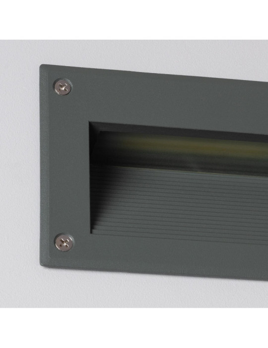 Balise LED Extérieure 3W Encastrable au Mur Mystic Grise