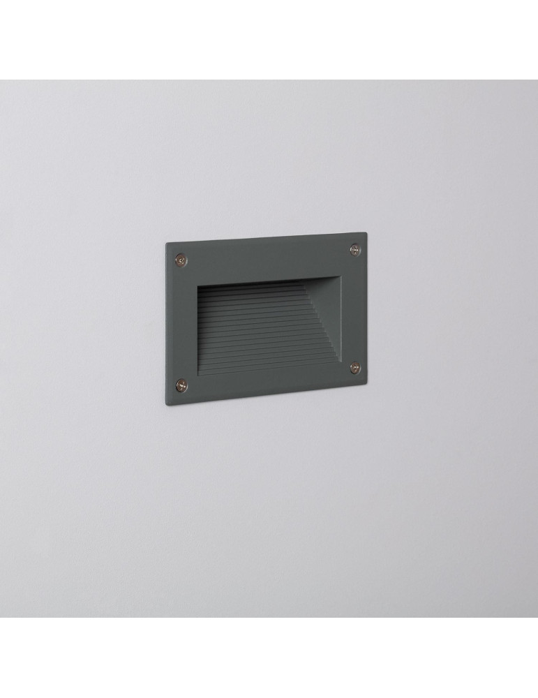 Balise LED Extérieure 3W Encastrable au Mur Mystic Grise