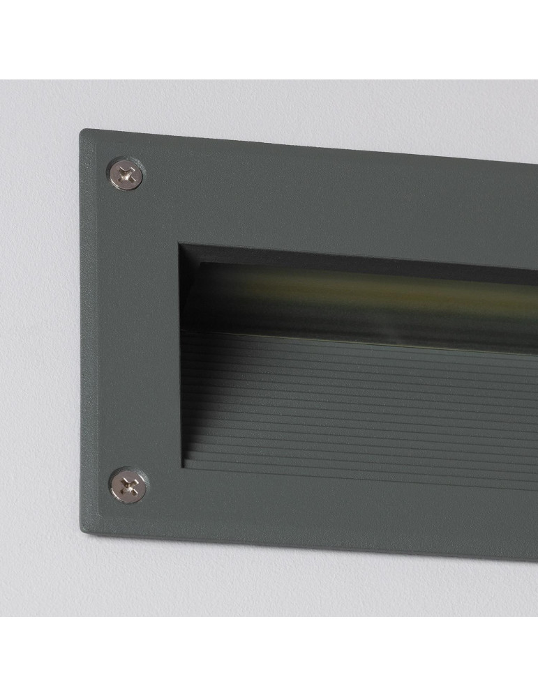 Balise LED Extérieure 3W Encastrable au Mur Mystic Grise