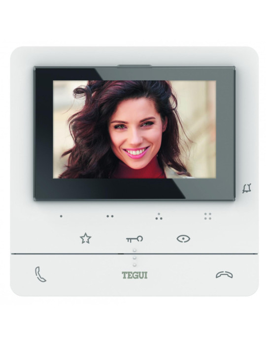 Kit Visiophone 1 Logement 2 Fils avec Panneau SFERA NEW et Moniteur Mains Libres CLASSE 100 V16E Avancé TEGUI 379115