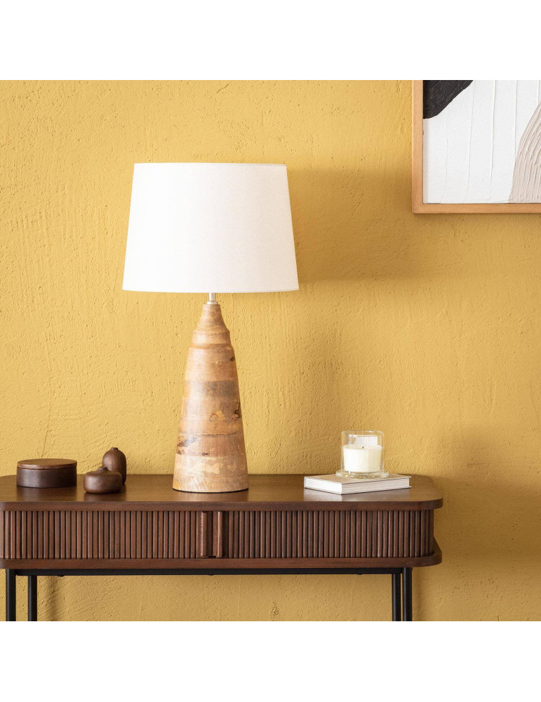 Lampe à Poser en bois Rajesh ILUZZIA