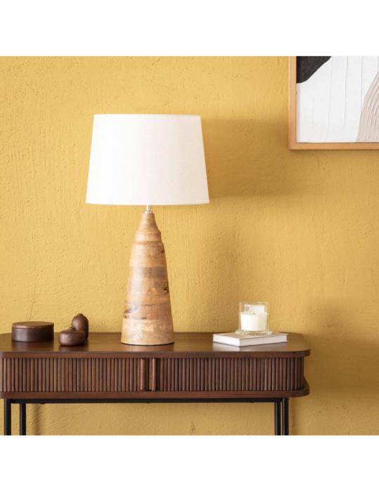 Lampe à Poser en bois Rajesh ILUZZIA