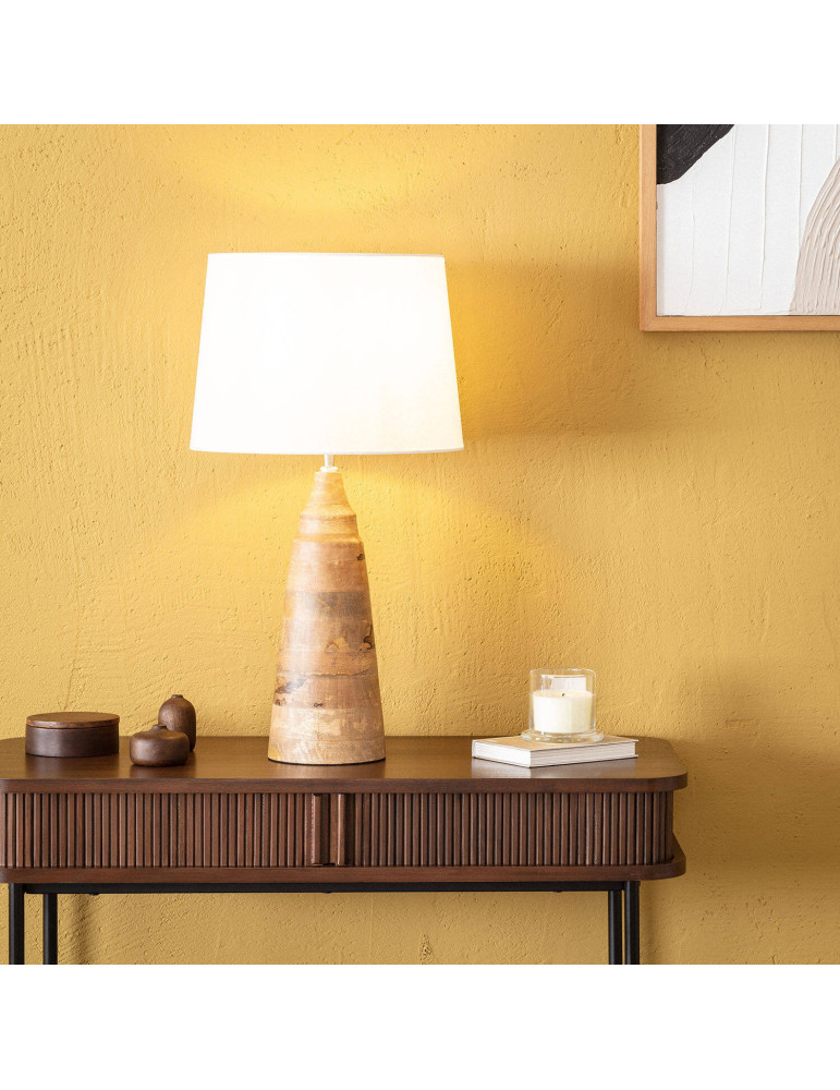Lampe à Poser en bois Rajesh ILUZZIA