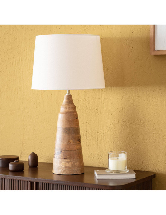 Lampe à Poser en bois Rajesh ILUZZIA