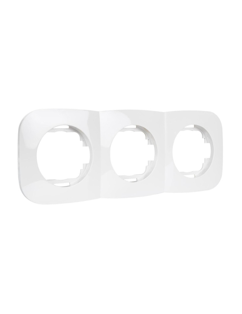 Cadre 3 Emplacements pour Appareillages Classic Round