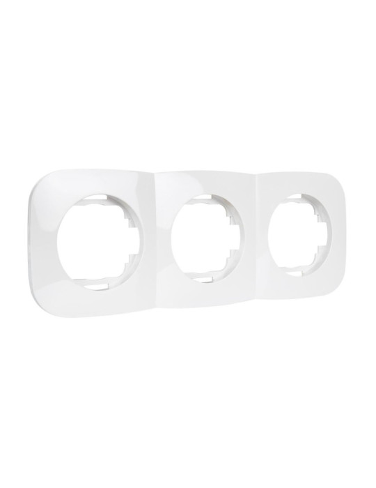 Cadre 3 Emplacements pour Appareillages Classic Round