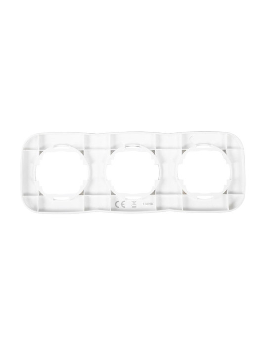 Cadre 3 Emplacements pour Appareillages Classic Round