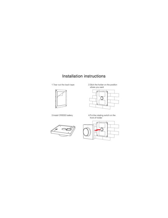 Télécommande Murale RF pour Variateur LED Monochrome MiBoxer K1