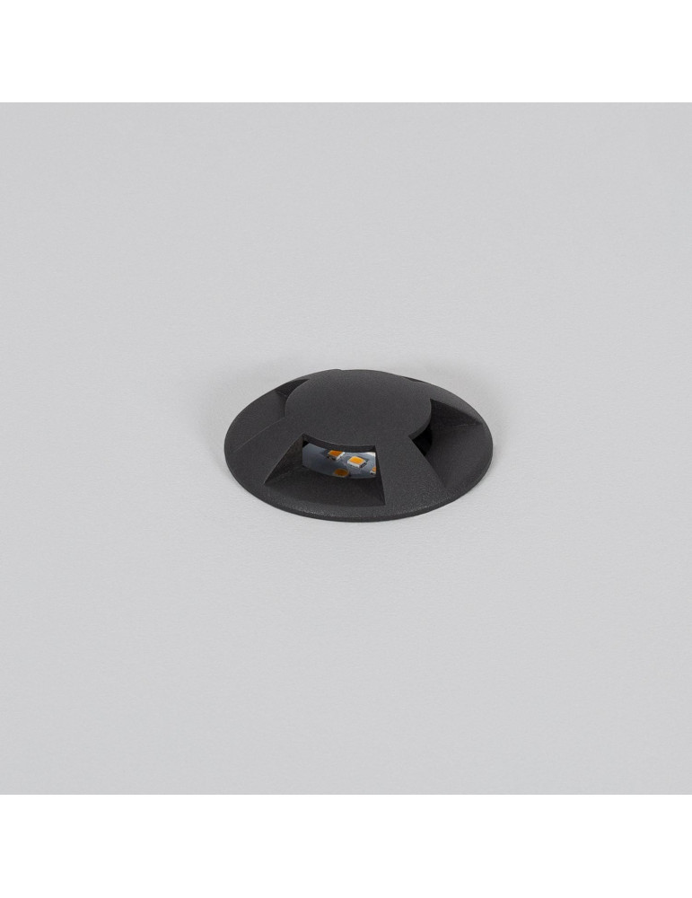 Balise Extérieure LED Encastrable Sol 4L 24V DC Loto Noire Balise Extérieure LED Encastrable Sol 4L 24V DC Loto Noire