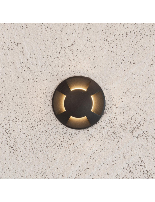 Balise Extérieure LED Encastrable Sol 4L 24V DC Loto Noire