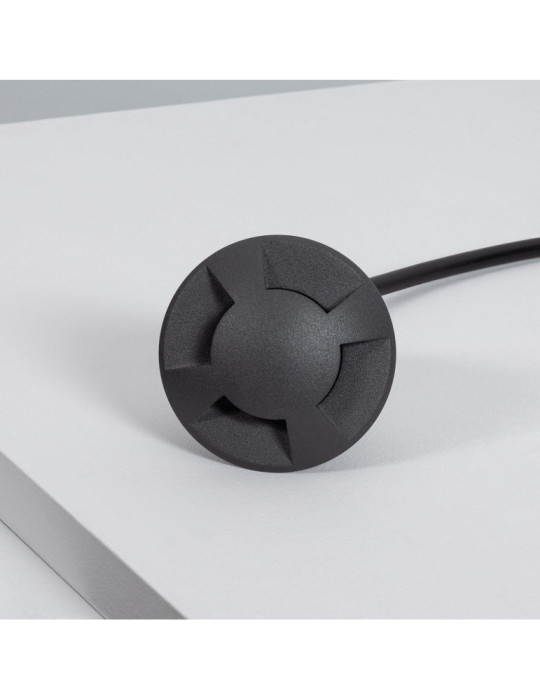 Balise Extérieure LED Encastrable Sol 4L 24V DC Loto Noire