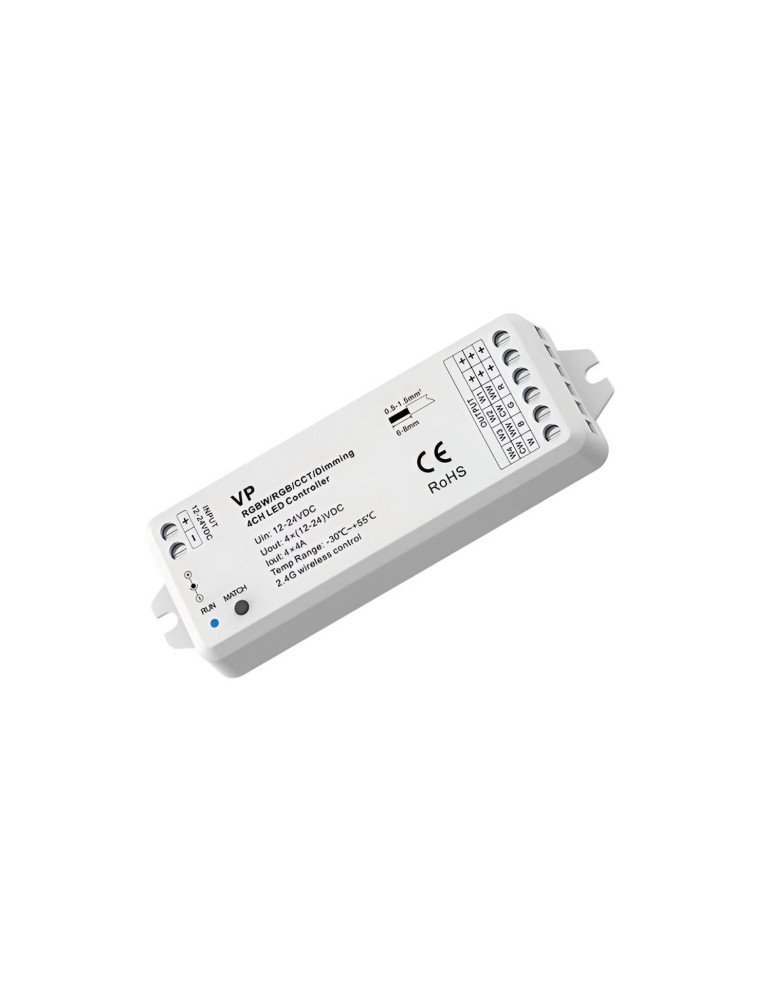Contrôleur Variateur LED de dernière génération 12/24V DC pour Ruban LED CCT/RGB/RGBW Contrôleur Variateur LED de dernière génération 12/24V DC pour Ruban LED CCT/RGB/RGBW