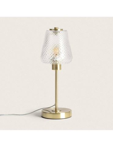 Lampe à Poser Métal et Verre Stiklu