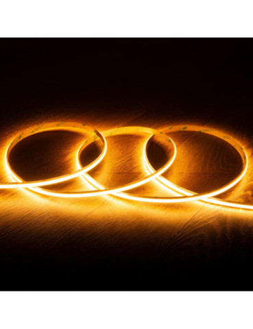 Ruban LED 24V DC WCOB 256 LED/m 5m IP20 CRI90 Largeur 8mm coupe tous les 3