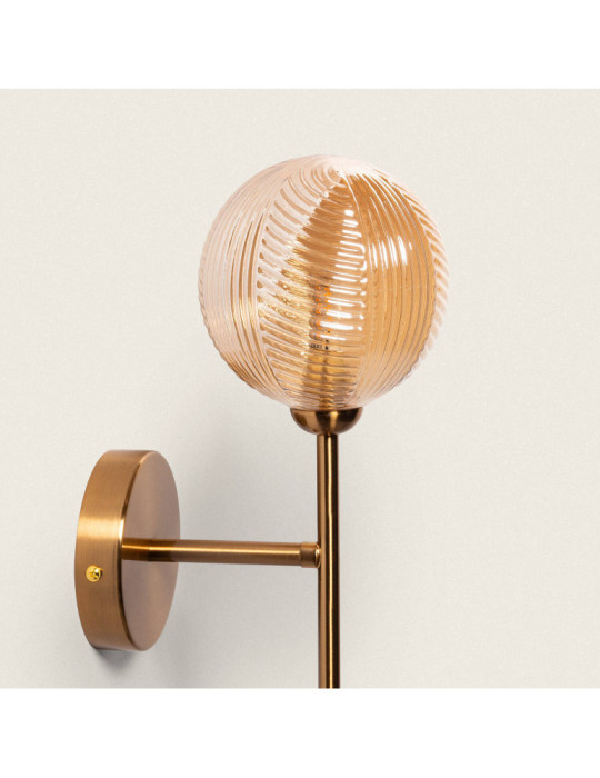 Lampe Murale Métal et Verre Abbie