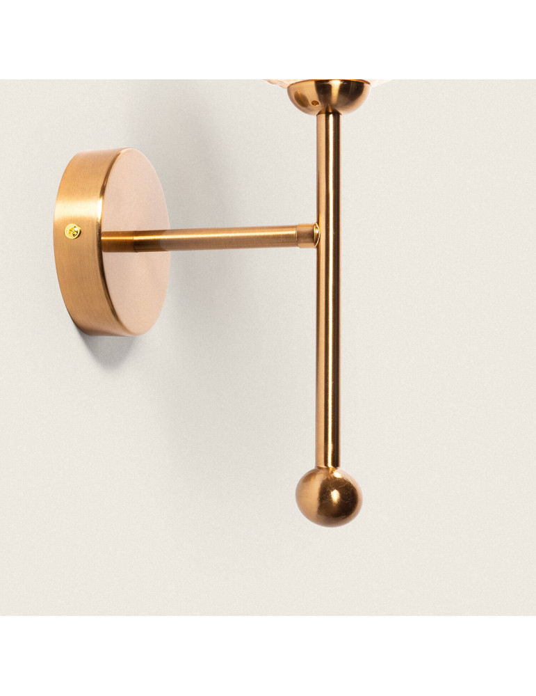 Lampe Murale Métal et Verre Abbie